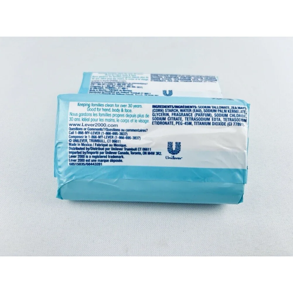 Lever 2000 Bar Soap‎ 4oz Original Scent Unilever Refreshing Clean Lot Of 2 Read